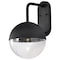 Nuvo Atmosphere 10W LED Large Wall Lantern - Matte Black / Clear Seeded 62/1618 - alternate 6